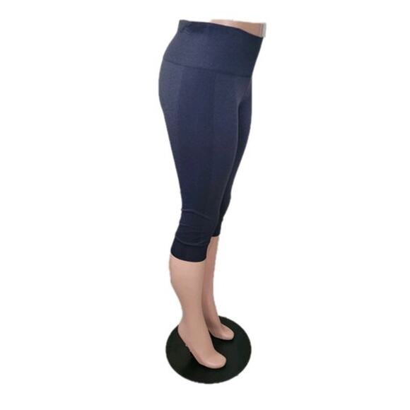 Lululemon Seamlessly Street Crop Leggings Women's Size 8 Cadet Blue Yoga - Picture 11 of 13